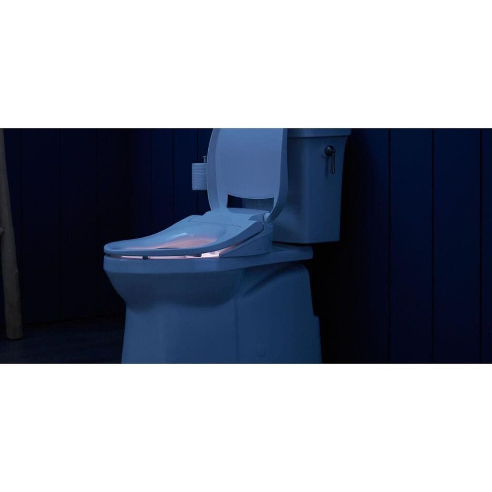 Kohler PureWash E700 Elongated Bidet Toilet Seat with Remote Control in White, , large