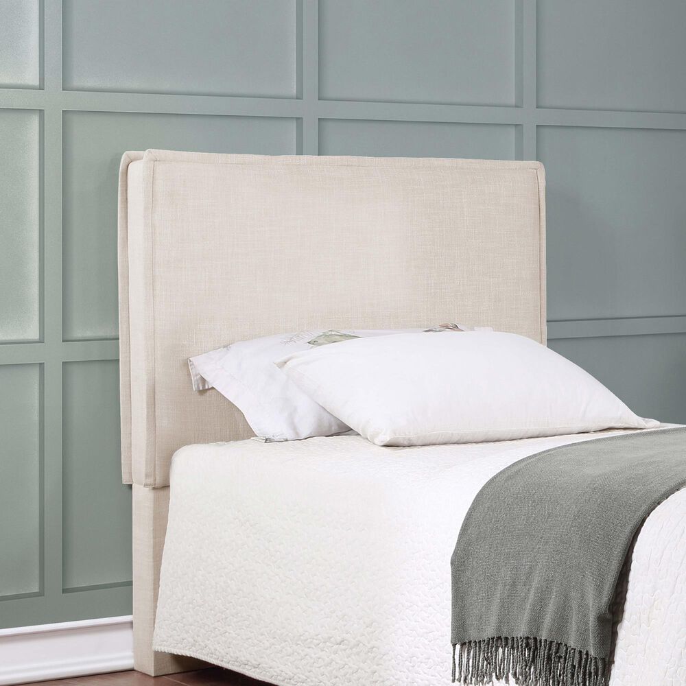 Pacific Landing Izzy Twin Upholstered Headboard in Sand, , large