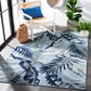 Safavieh Cabana CBN452J 5"1" x 7"6" Aqua and Navy Indoor/Outdoor Area Performance Rug, , large