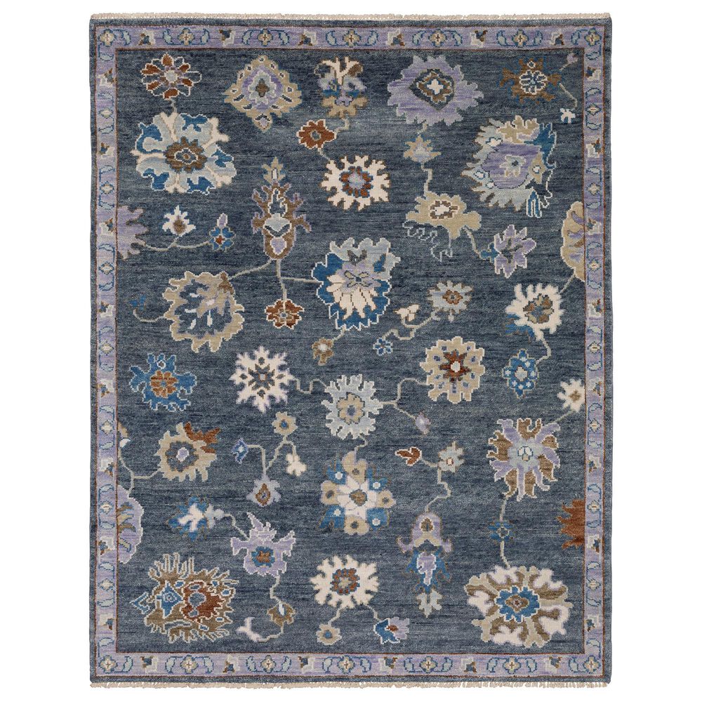 Oriental Weavers Majorca MAJ07 Blue and Multicolor 9" x 12" Area Rug, , large