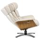 Jennifer Taylor Home Jovan Manual Recliner Lounge Chair in Pastel Beige, , large