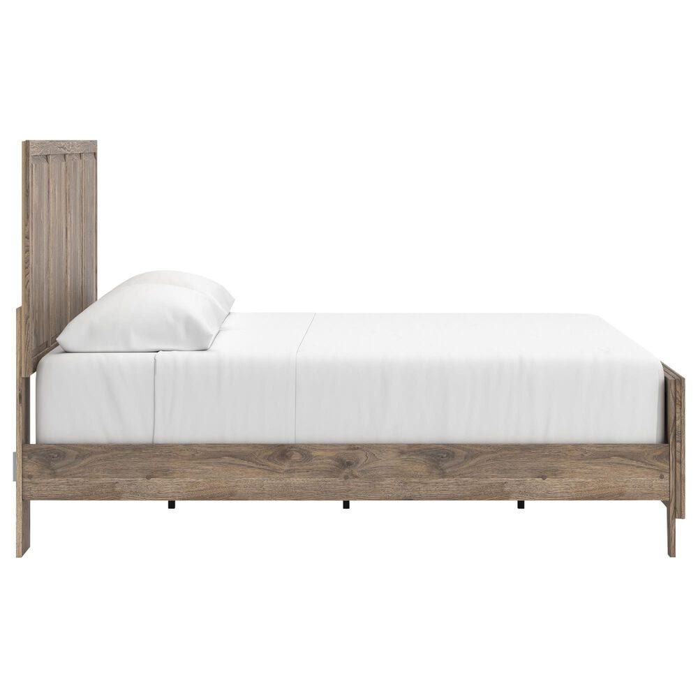 Ashley Rusticott King Panel Bed in Brown, , large