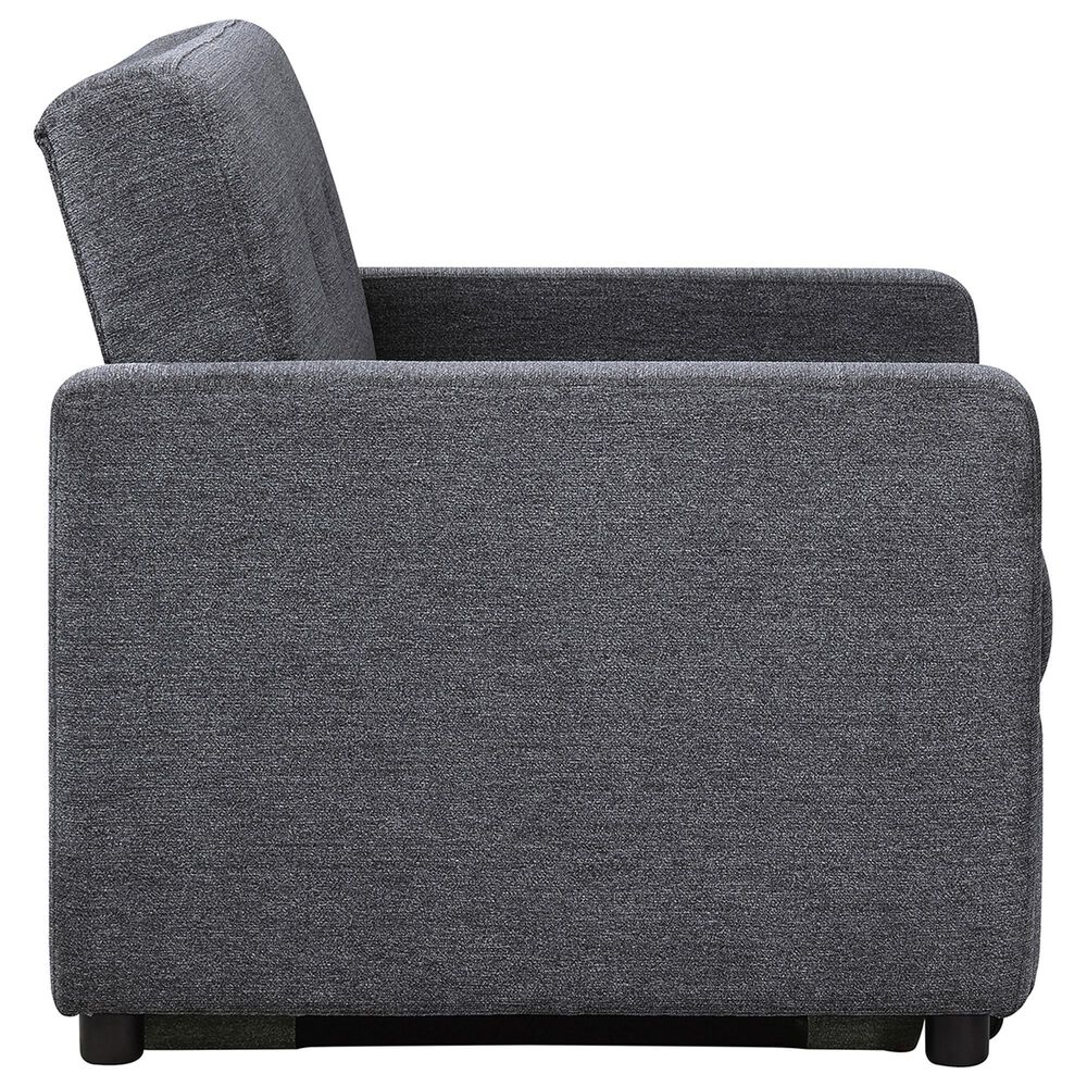 Steve Silver Convertible Sleeper Chair in Gray, , large