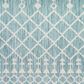 Nourison Positano Southwestern Aqua 5" x 7" Indoor/Outdoor Area Rug, , large