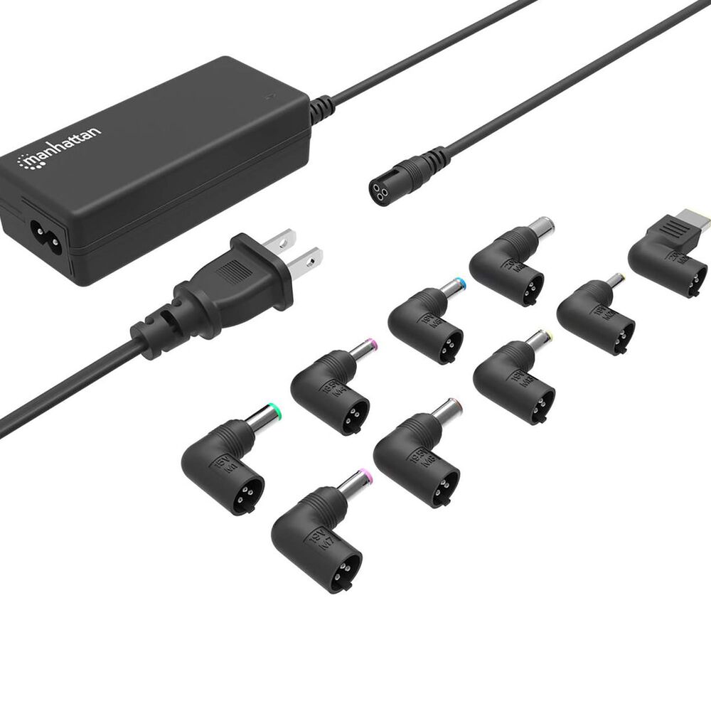 Manhattan 65W Universal Laptop Charger in Black, , large