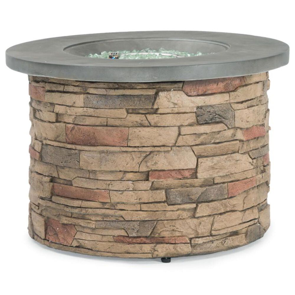 RST Brands Sego Lily Round Fire Table in Stone, , large
