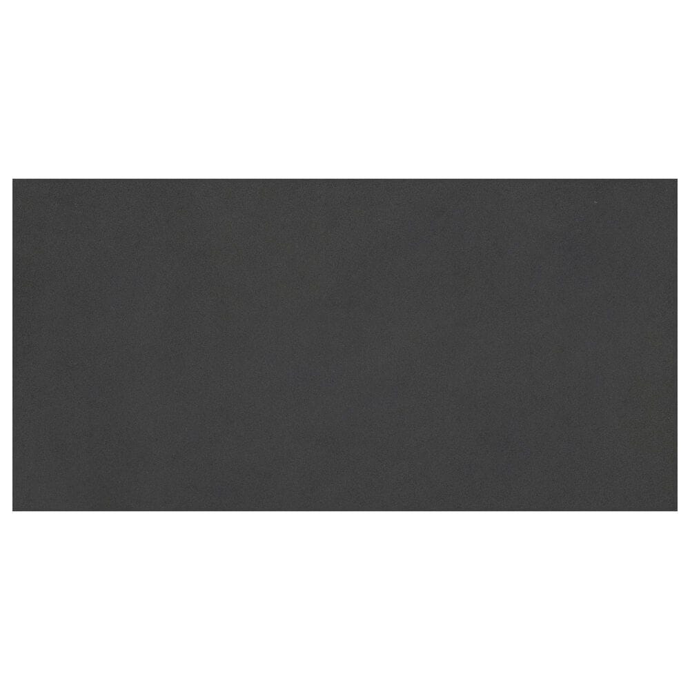 Emser Building Blocks Concrete Black 12" x 24" Porcelain Tile, , large