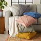 Nourison Lifestyle 18" x 18" Square Throw Pillow in White, , large