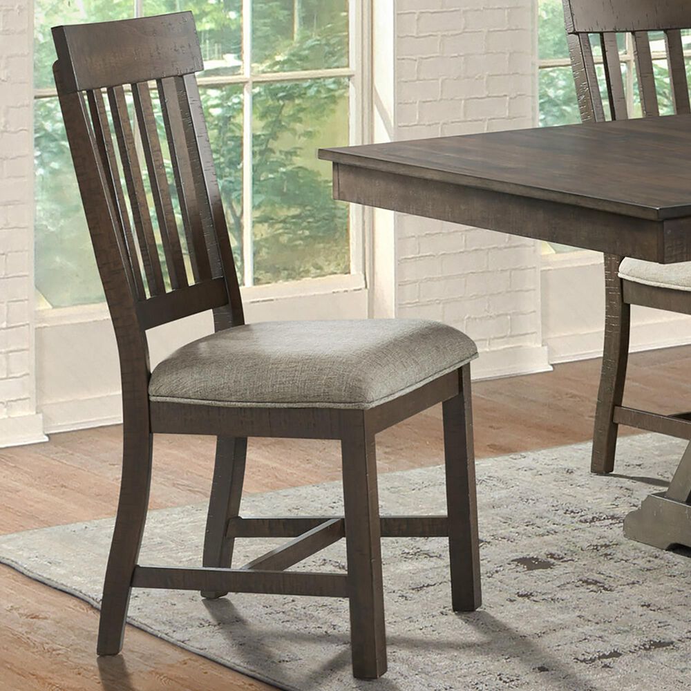 Hawthorne Furniture Sullivan Slat Back Side Chair w/Web Cushion Seat in Burnished Clay, , large
