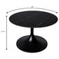 Leisuremod Verve 24" Coffee Table with Sintered Stone Top in Black, , large