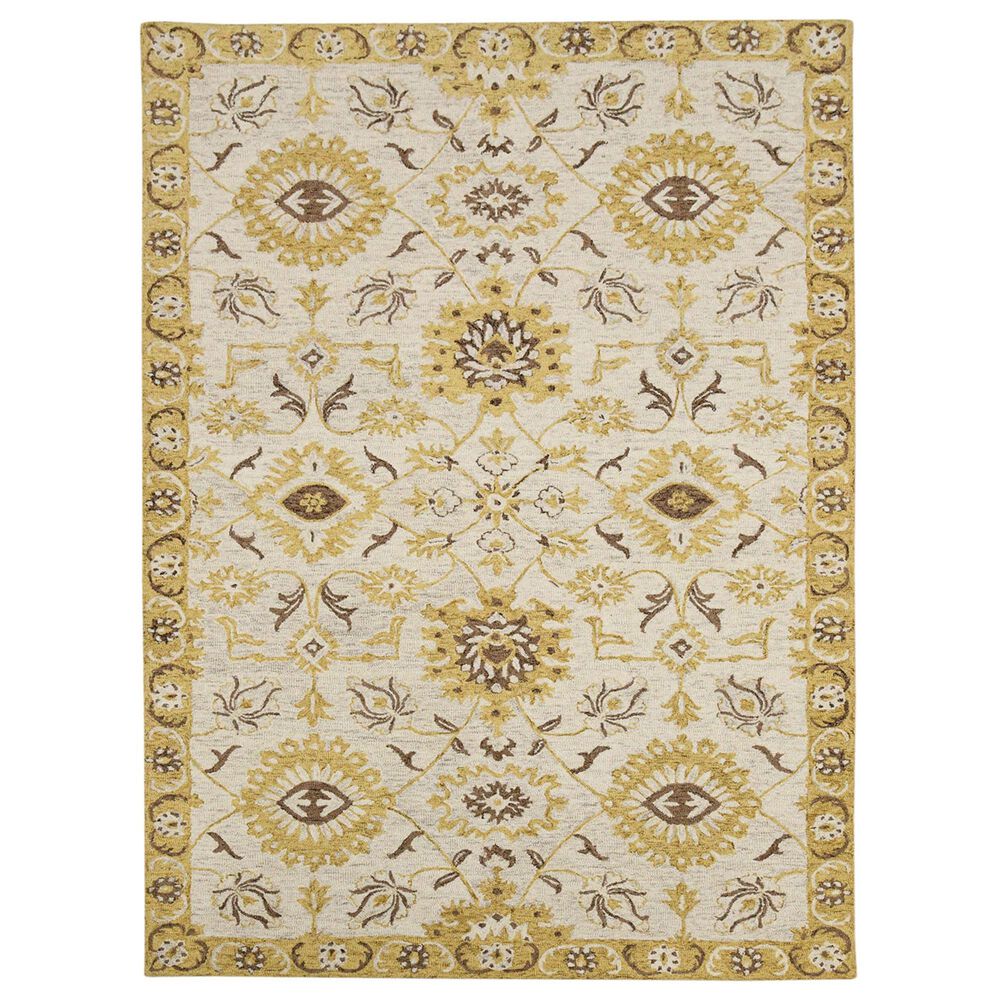 Amer Rugs Romania 2" x 3" Gold Area Rug, , large