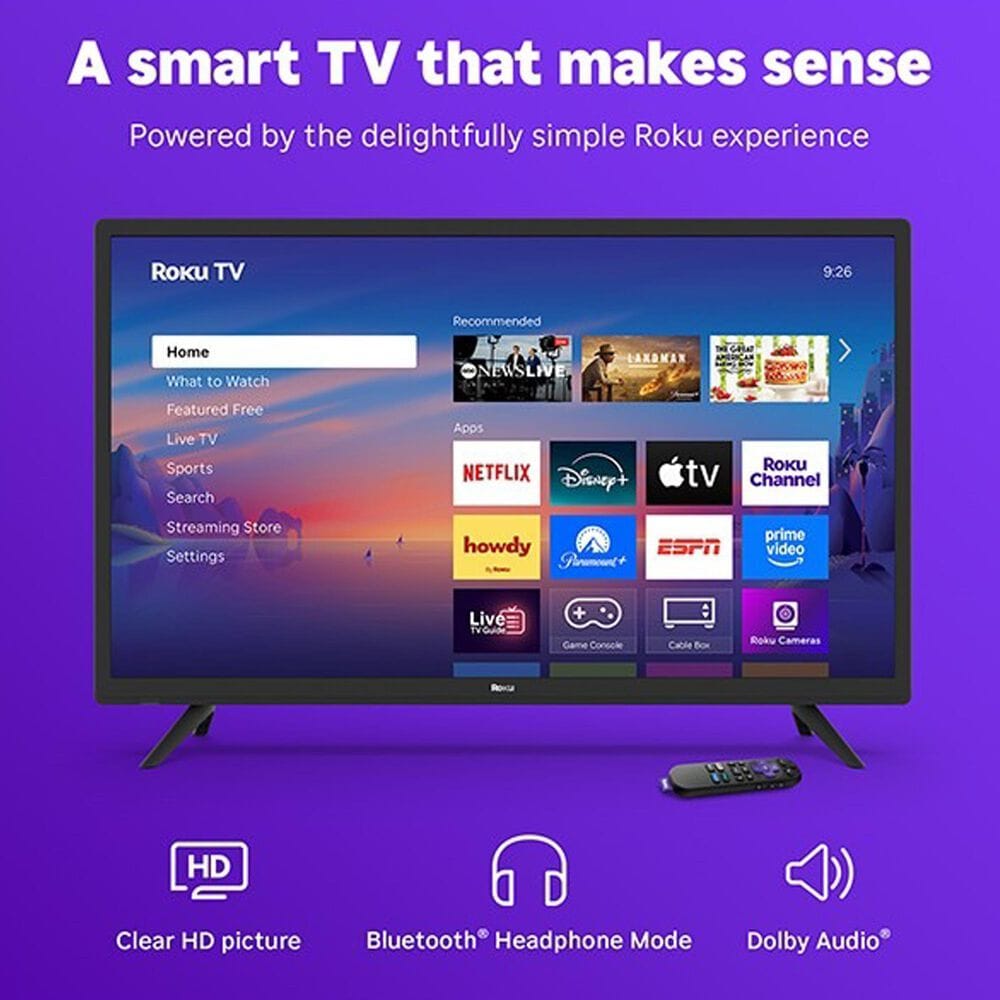 Roku 32" Class Select Series HD LED in Black - Smart TV, , large
