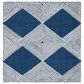 Safavieh Micro-Loop MLP618N 5" Square Navy and Ivory Area Rug, , large