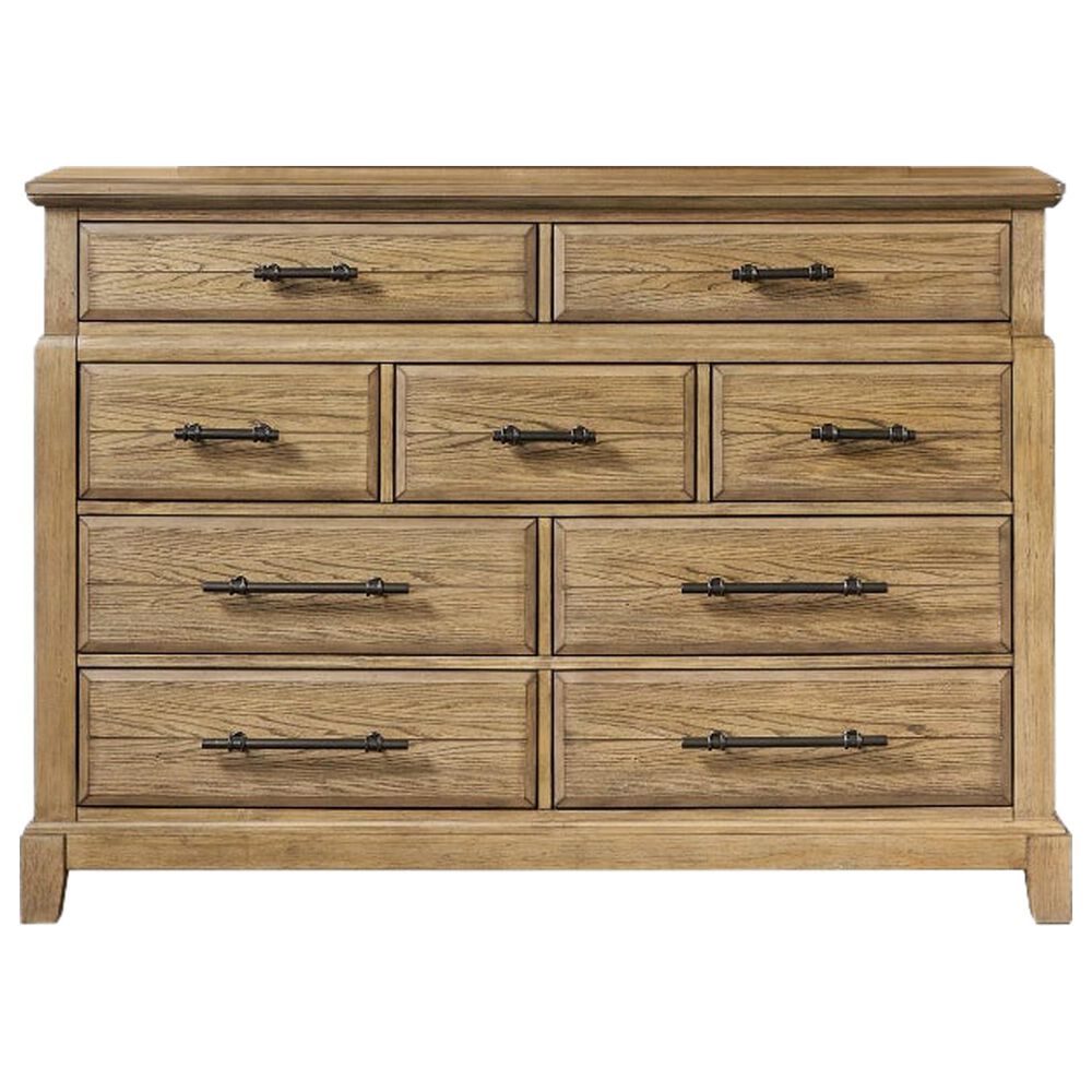 Sterling Timber Bellamy Lane 9 Drawer  Dresser in Caramel, , large