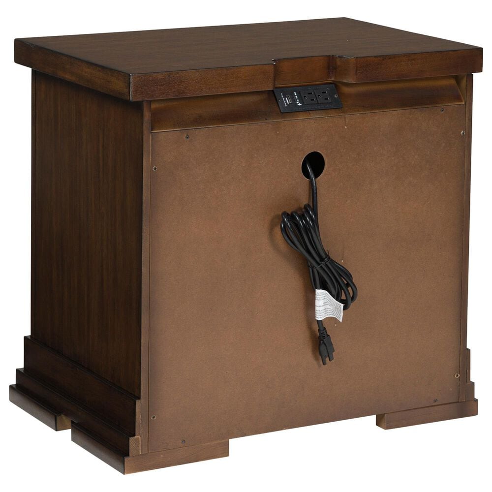 Ashley Taffenbrook 5-Piece Queen Storage Bedroom Set in Medium Brown and Black, , large
