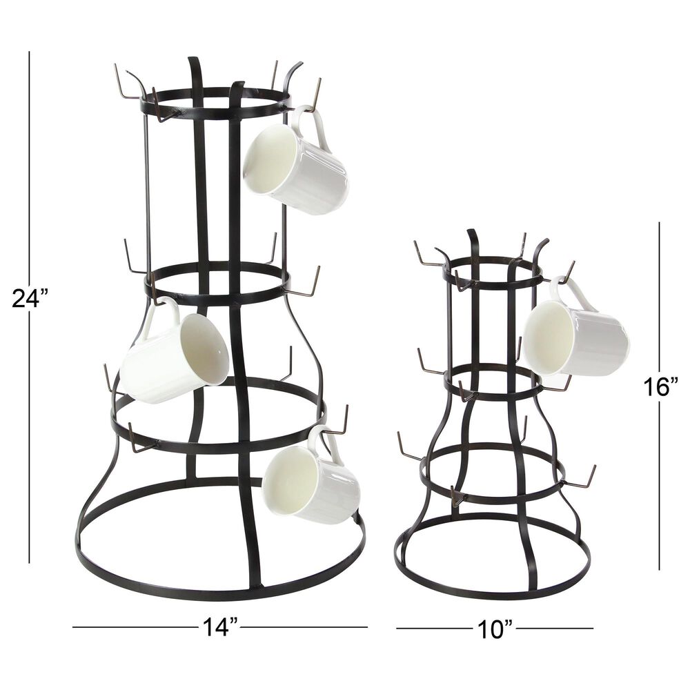 Uma Enterprises Mug Holder in Black &#40;Set of 2&#41;, , large