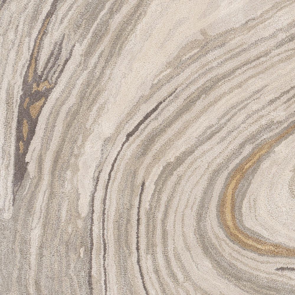 Surya Kavita 10&#39; x 14&#39; Gray, Charcoal, Mustard and Brown Area Rug, , large
