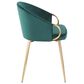 Lumisource Claire Chair in Emerald Green/Gold, , large