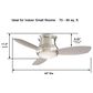 Minka-Aire Concept II 44" Flush Mount Ceiling Fan with LED Light in Brushed Nickel, , large