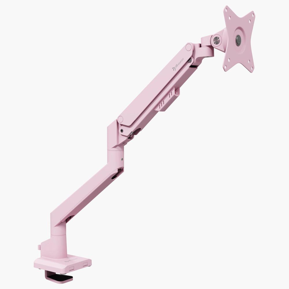 Arozzi Alzare Neo Single Gas Spring Monitor Arm in Pink, , large