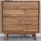 LH Imports Gia 5-Drawer Chest in Warm Pecan, , large