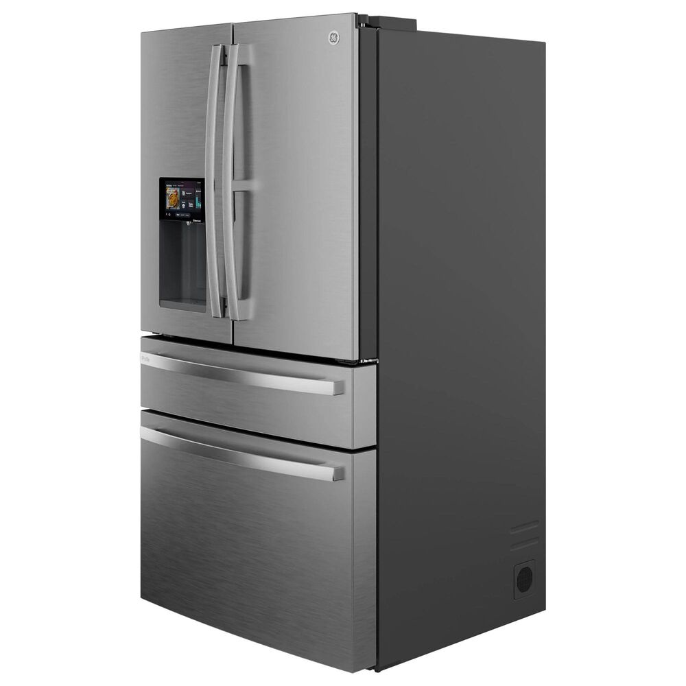 GE Profile 27.9 Cu. Ft. Smart 4-Door French-Door Refrigerator with Kitchen Assistant in Fingerprint Resistant Stainless Steel, , large