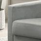 HOMLUX Tufted Back Accent Arm Chair in Light Gray, , large
