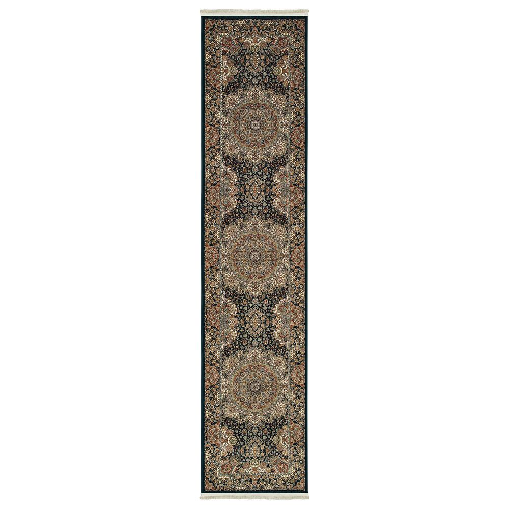 Oriental Weavers Masterpiece 5501K 2"3" x 10" Black Runner, , large