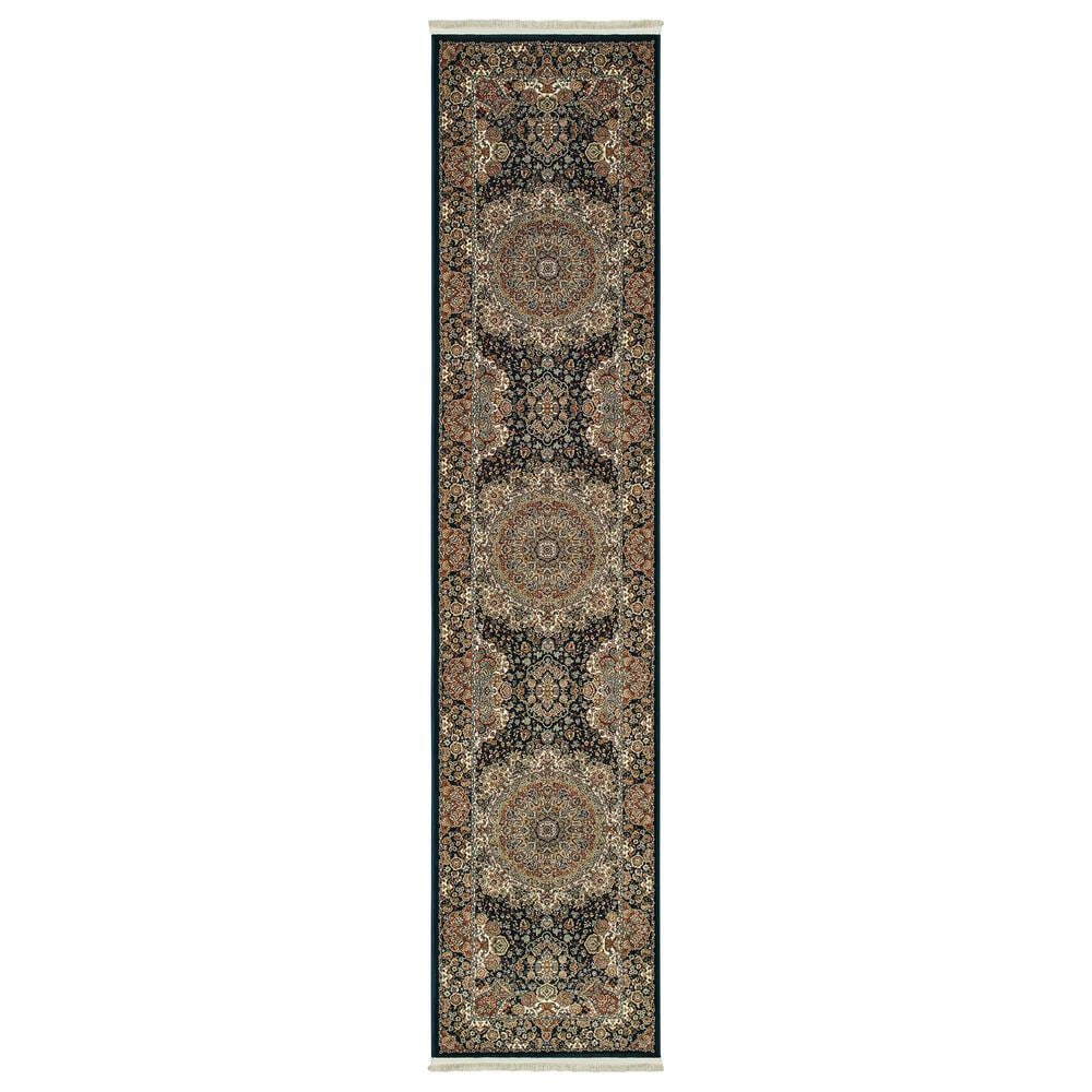 Oriental Weavers Masterpiece 5501K 2"3" x 10" Black Runner, , large