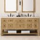 James Martin Vanities Breckenridge 72" Double Bathroom Vanity in Light Natural Oak with 3 cm Eternal Marfil Quartz Top and Rectangular Sinks, , large