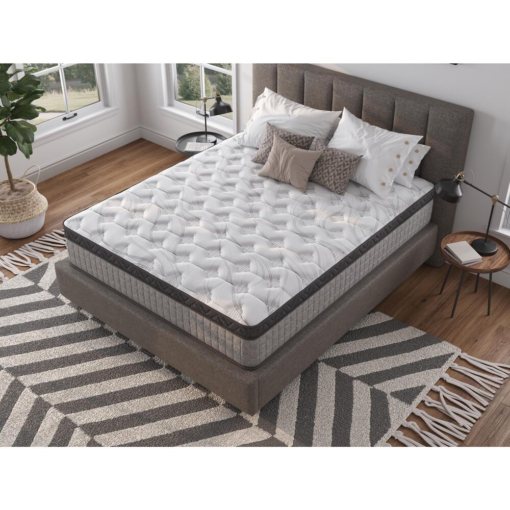 Hearth and Haven Sayre Sleep Diamond Medium Gel Memory Foam Innerspring Hybrid Twin Mattress, , large