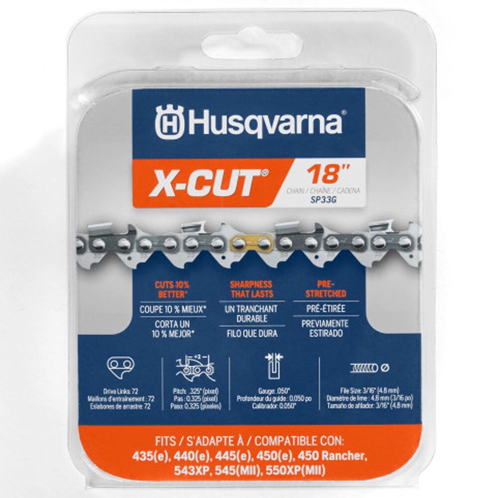 Husqvarna X-Cut SP33G 18 Inch Chainsaw Chain Replacement, , large