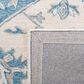 Safavieh Micro-Loop MLP213M 9" x 12" Ivory and Blue Area Rug, , large