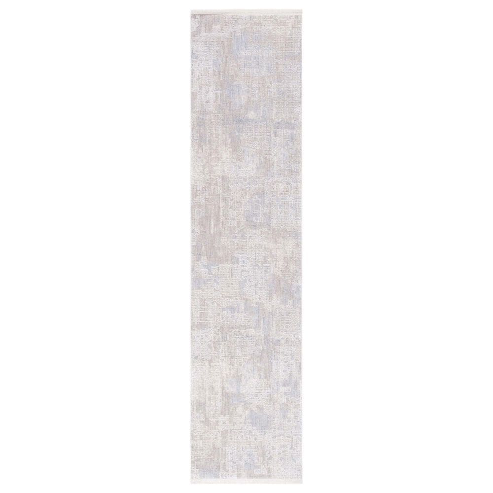 Safavieh Marmara MRM314F 2" x 8" Grey, Beige and Blue Runner, , large