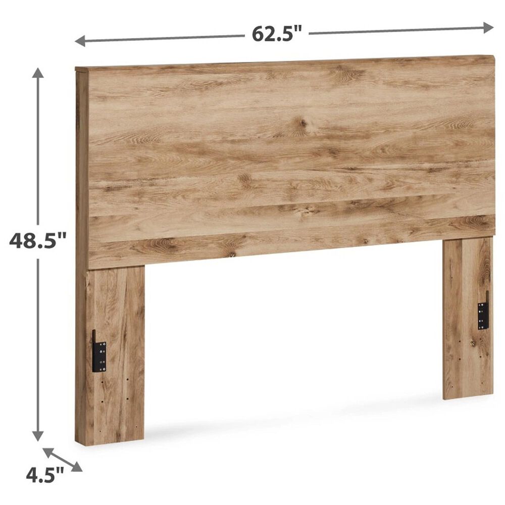 Ashley Hyanna Queen Panel Headboard in Golden Rustic, , large