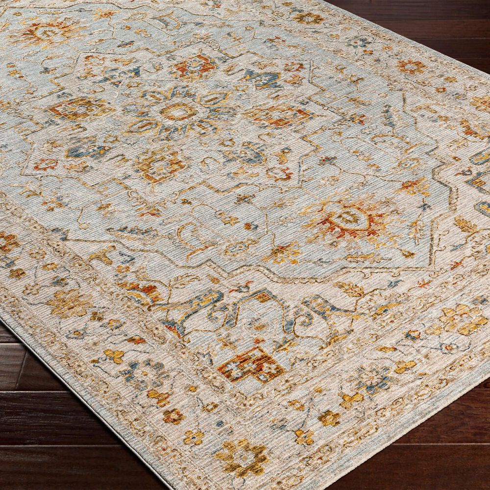 Surya Reina Light Gray, Cream, Denim, Mustard, Rust, Olive and Light Brown 9' x 12'2" Area Rug, , large
