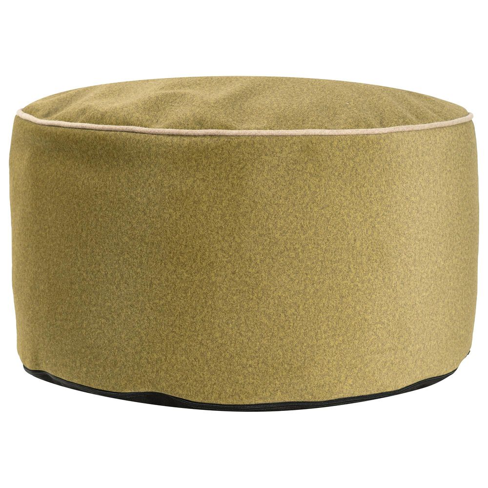 Howard Elliott Qiviut Foot Pouf in Moss, , large