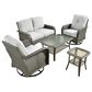HOMLUX 6-Piece Patio Conversation Set in Gray, , large