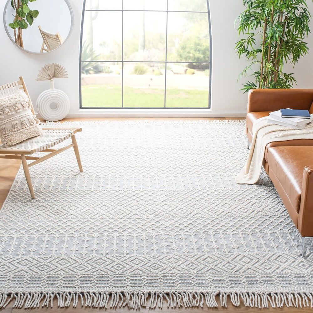 Safavieh Natura NAT852A 10&#39; x 14&#39; Ivory and Grey Area Rug, , large