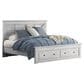 Ashley Makidern 2 Piece King Storage Bedroom Set with Two Drawers in Whitewash, , large