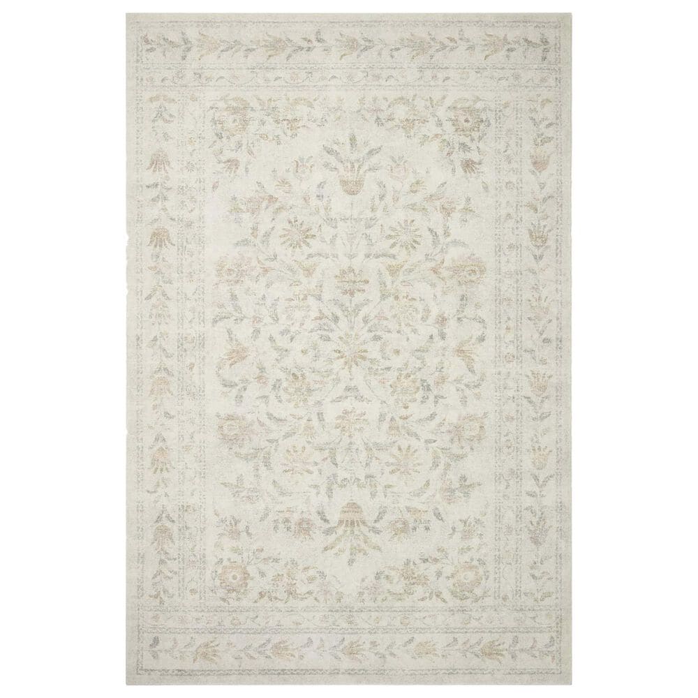 Rifle Paper Co. x Loloi Courtyard 2"3" x 3"9" Lily Yellow and Multicolor Area Rug, , large