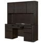 Wycliff Bay Tulane Office Credenza with Hutch in Dark Chocolate, , large