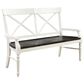 Golden Wave Furniture Mountain Retreat Meadow 6-Piece Dining Set in Antique White and Mocha, , large