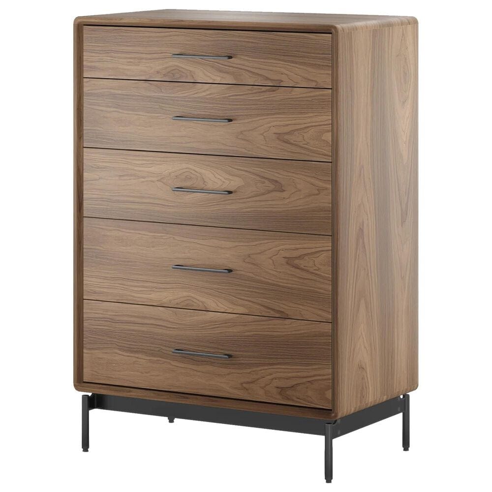BDI LINQ 4-Piece King Bedroom Set in Natural Walnut, , large