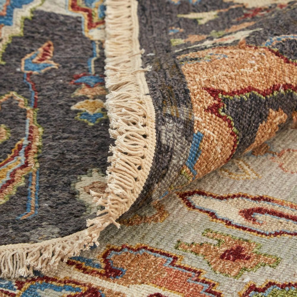 Feizy Leylan 5&#39;6&quot; x 8&#39;6&quot; Charcoal and Multicolor Area Rug, , large