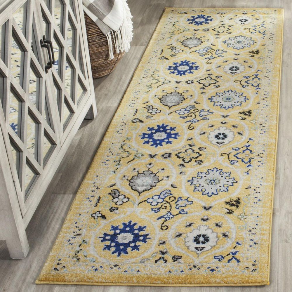 Safavieh Evoke EVK210B 2&#39;2&quot; x 7&#39; Gold and Ivory Runner, , large