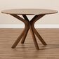 Baxton Studio Kenji 45" Dining Table in Walnut Brown - Table Only, , large