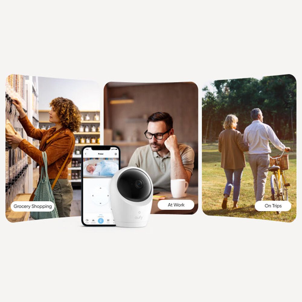 eufy E20 Baby Monitor with Camera in White, , large