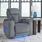 Ashley Forest Lake Power Recliner in Steel, , large