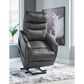 Ashley Strawbill Power Lift Recliner in Shadow, , large